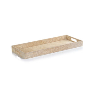 Rutbeek Hair-On-Hide Leather Serving Tray by Zodax