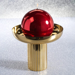 Stassi Polished Stainless Steel Footed Bowl by Zodax