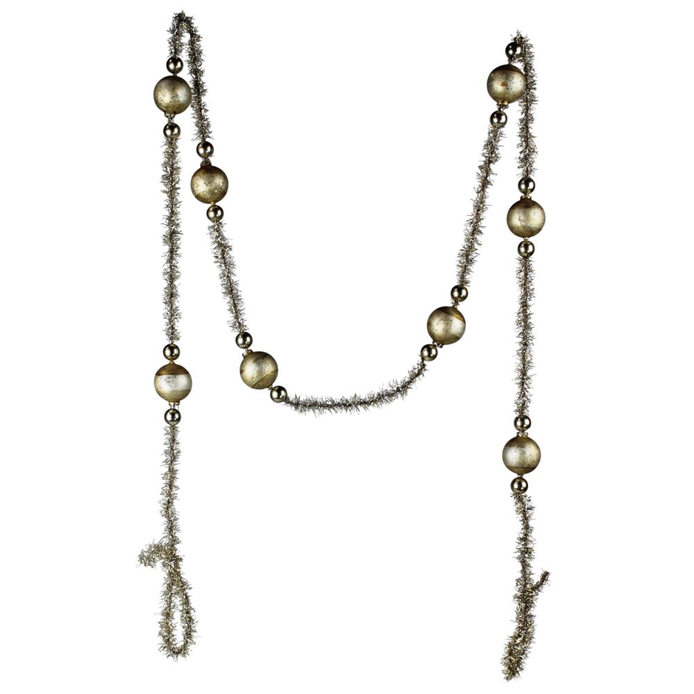Gold Glass and Tinsel Garland by HomArt