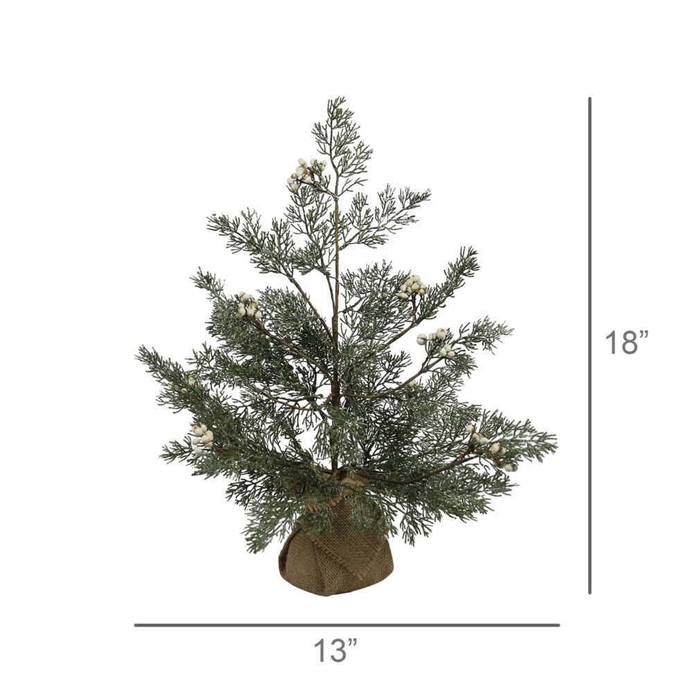 18" Faux Tree with Tallow Berries by HomArt - Image 2