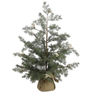 24" Faux Tree with Tallow Berries by HomArt