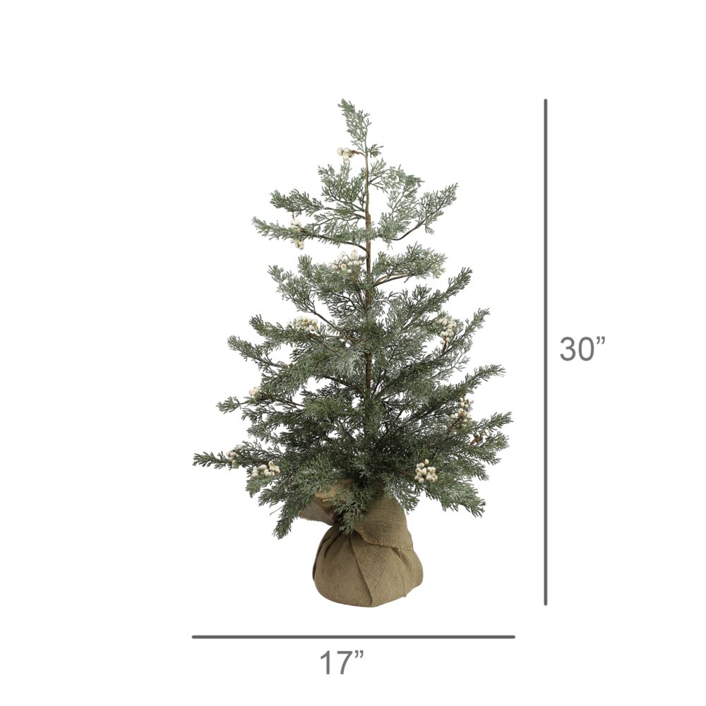 30" Faux Tree with Tallow Berries by HomArt - Image 2