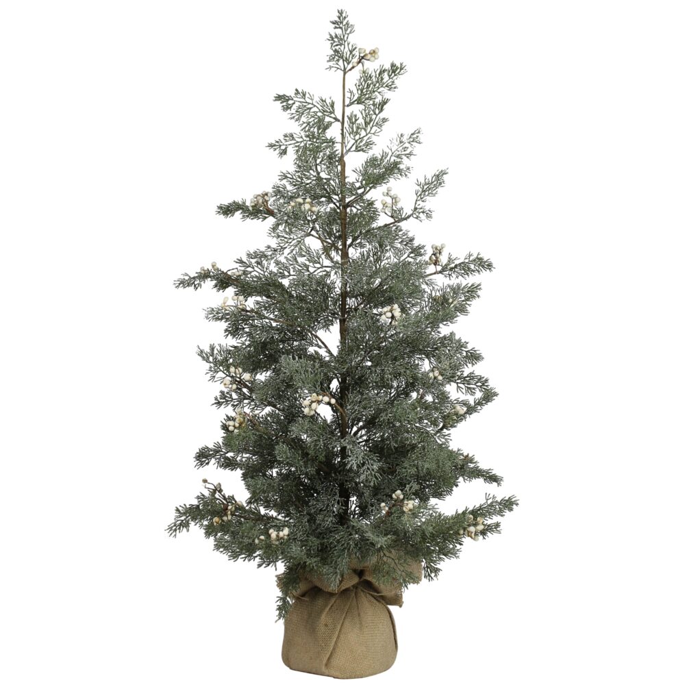 36" Faux Tree with Tallow Berries by HomArt