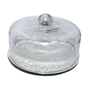 Clear Recycled Glass 11.3"d Domed Server by BIDKhome