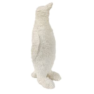 Medium Knitted White Boucle Penguin by BIDKhome