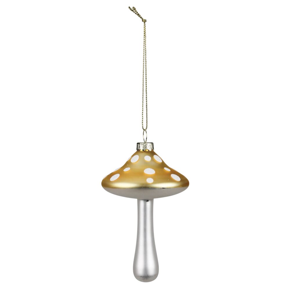 Glass Mushroom Ornaments Set of 4 by HomArt - Image 4