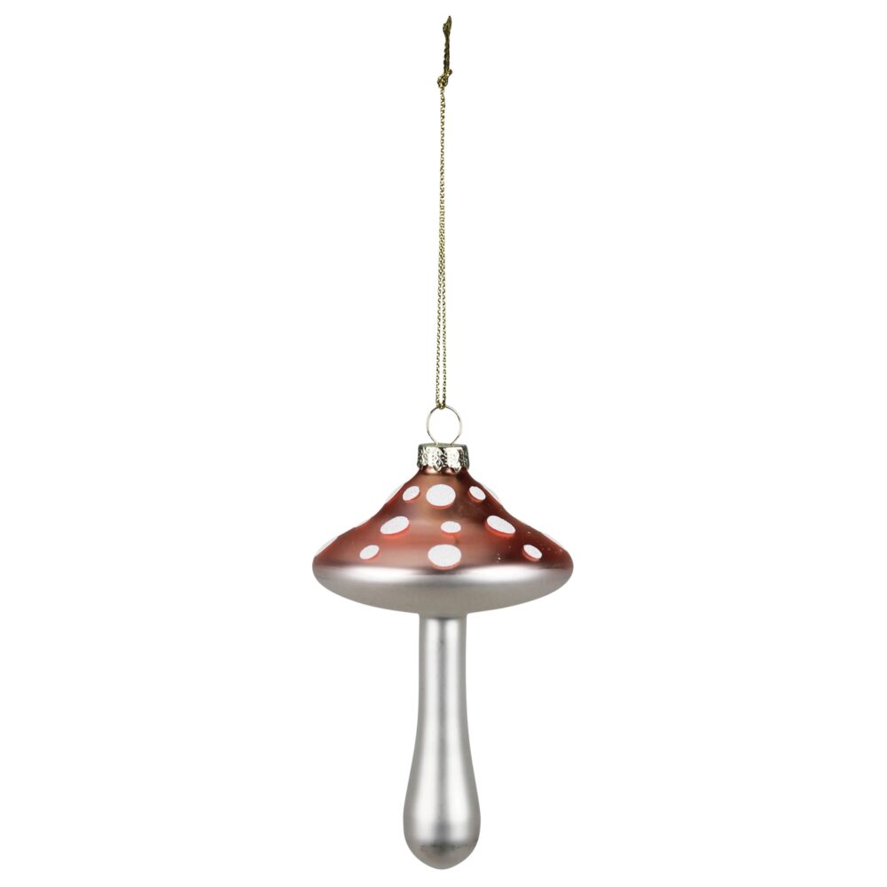 Glass Mushroom Ornaments Set of 4 by HomArt - Image 5