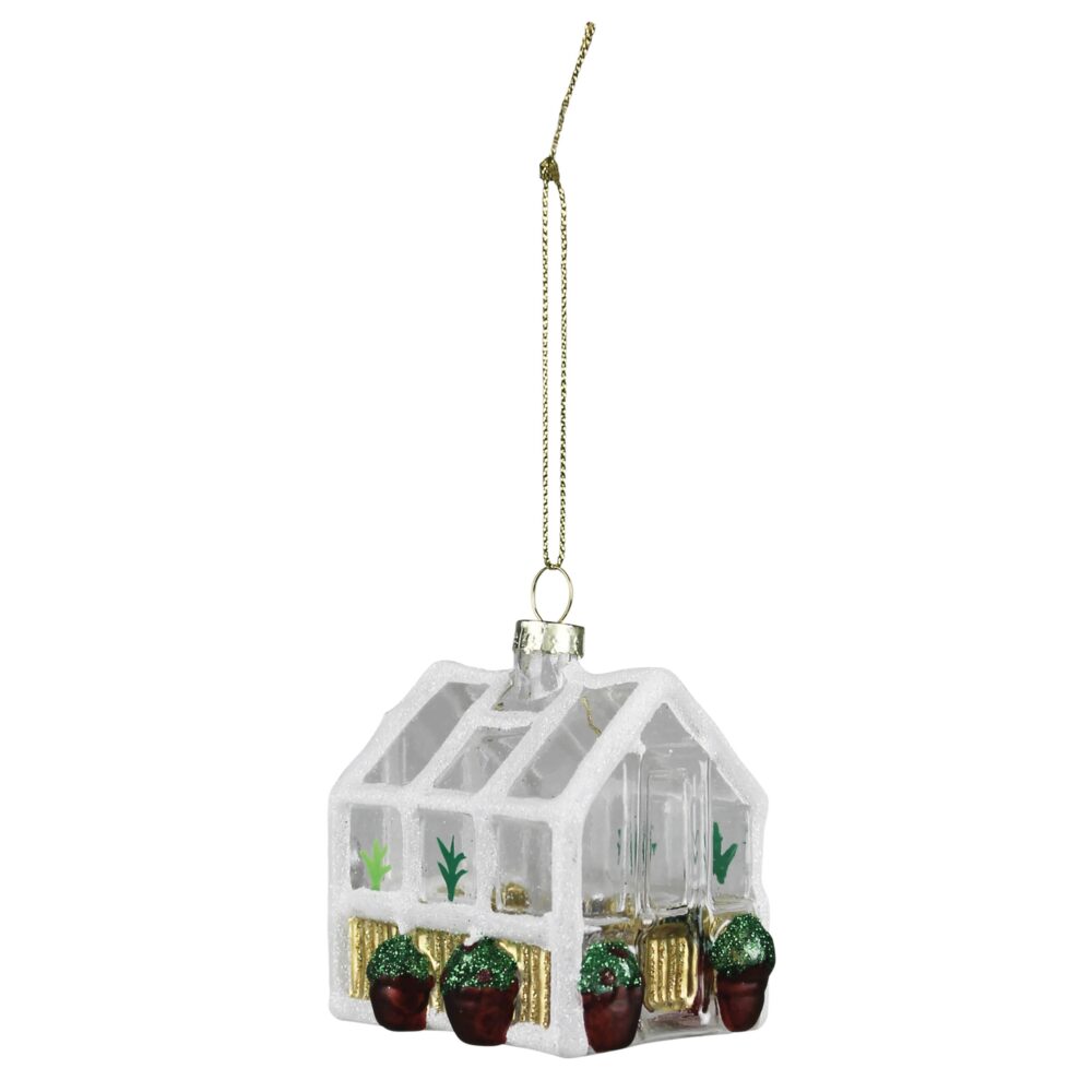 Glass Greenhouse Ornaments Set of 2 by HomArt - Image 2
