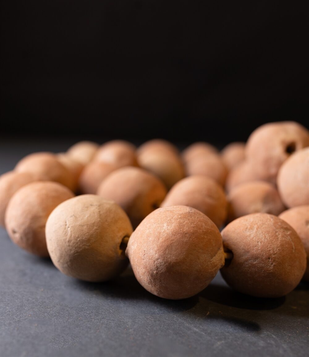 Clay Tabletop Beads with Whitewash by BIDKhome - Image 2