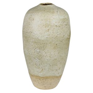Umbria White Ceramic Vase by HomArt