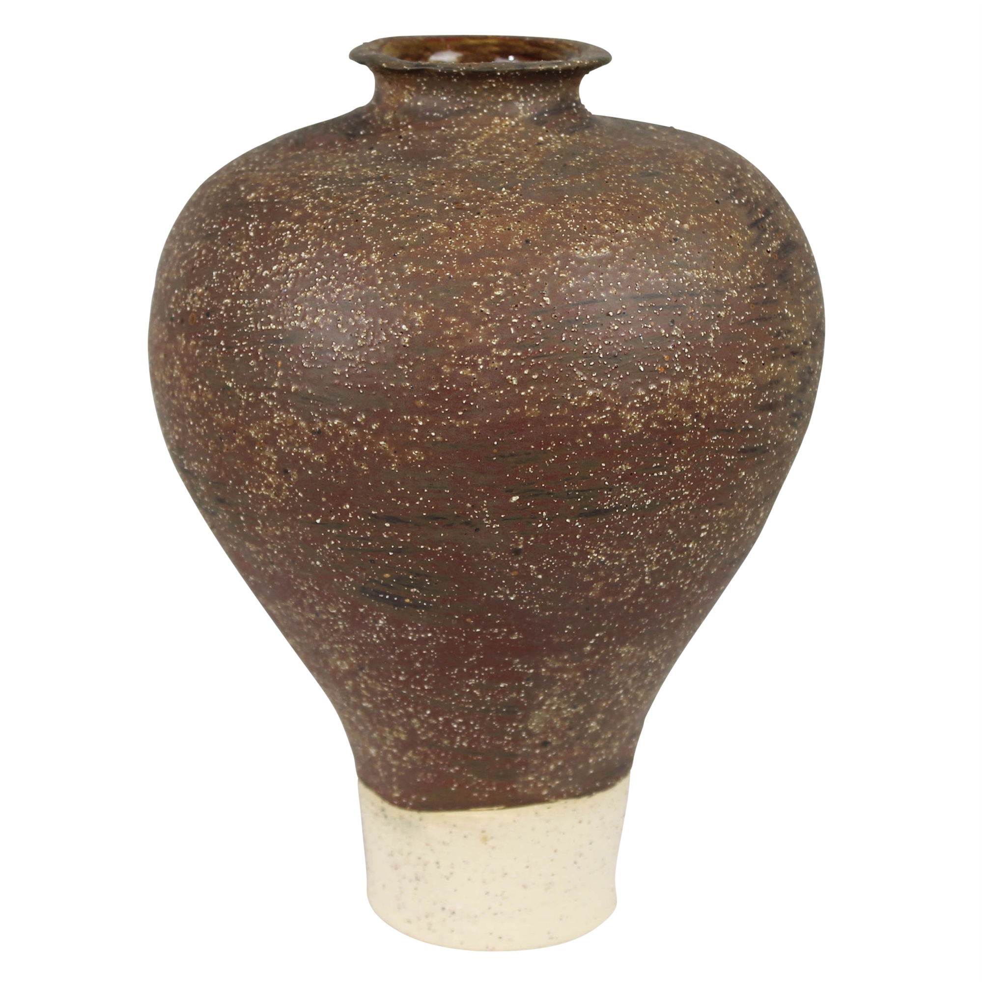 Umbria Narrow Bottom Brown Vase by HomArt