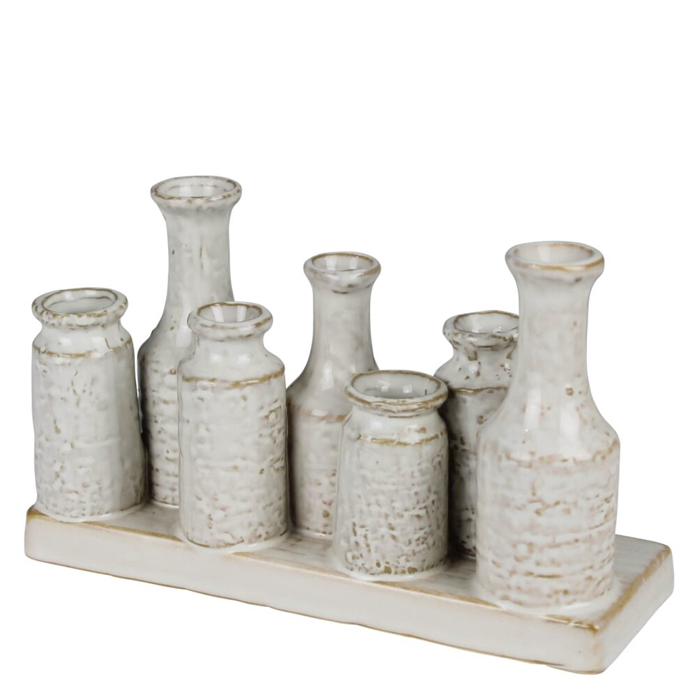 Quinn Ceramic Cluster of 7 Vases by HomArt111 - Image 2
