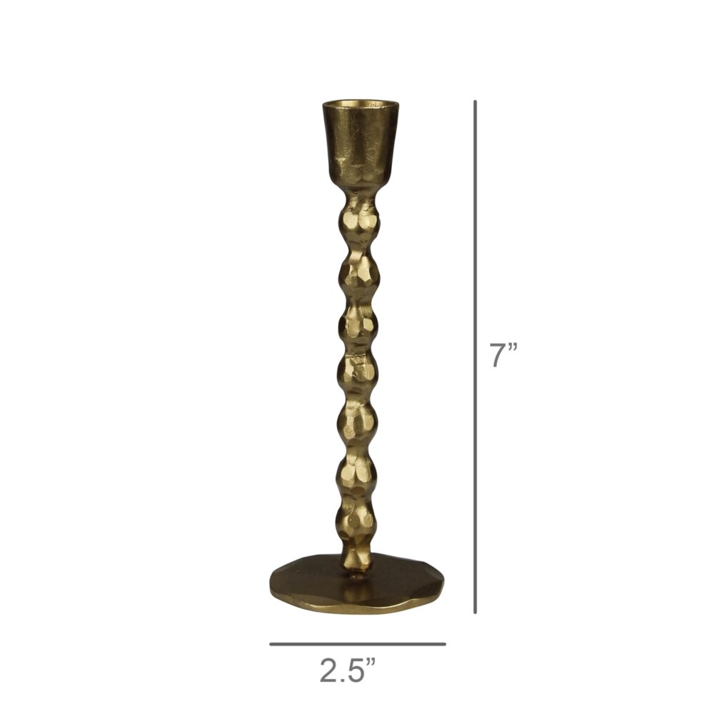 Talega Beaded Brass Stem Taper Holders by HomArt - Image 5