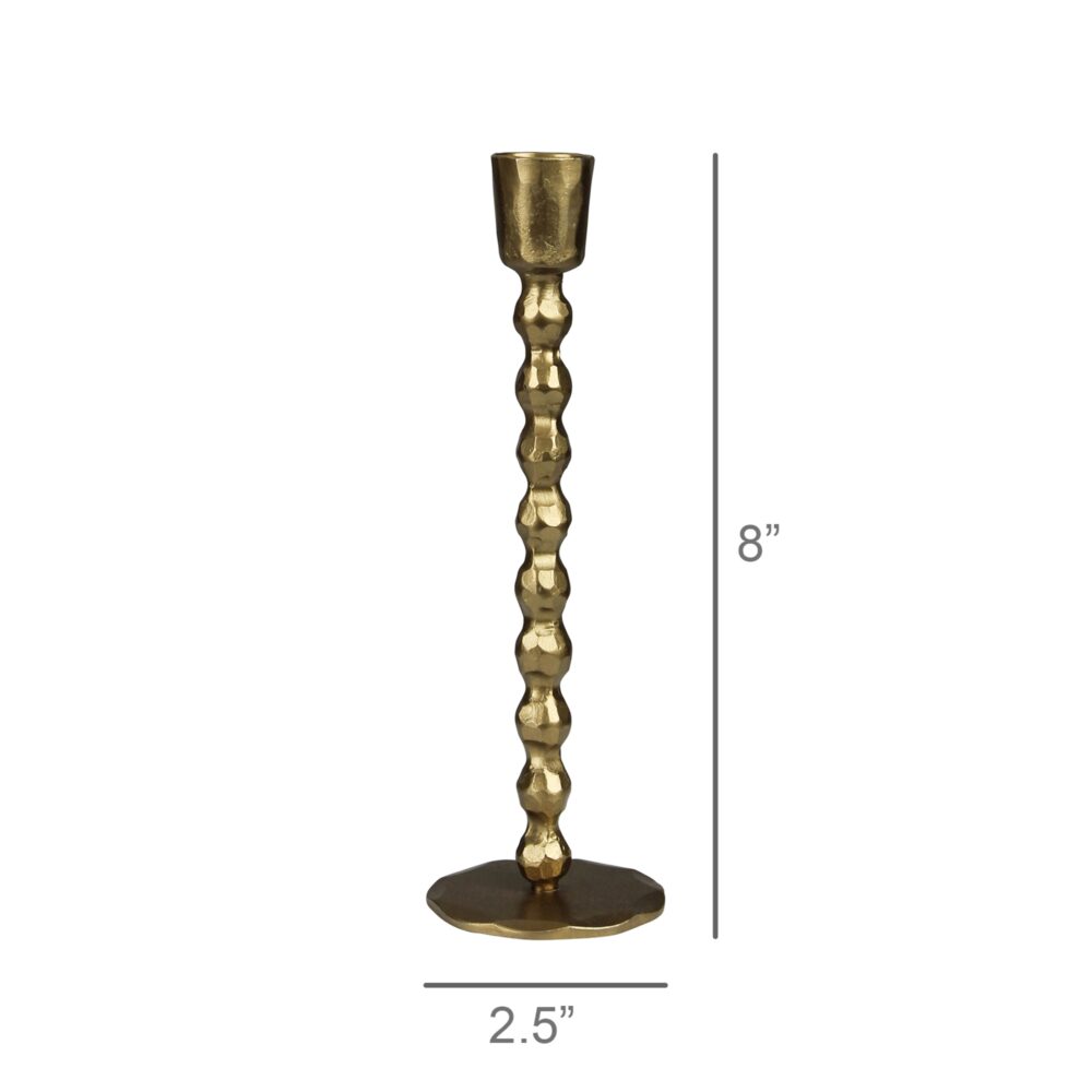Talega Beaded Brass Stem Taper Holders by HomArt - Image 6