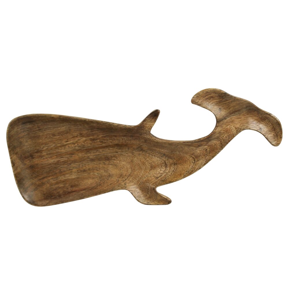 Wood Whale Dish by HomArt