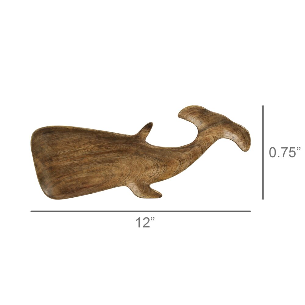Wood Whale Dish by HomArt - Image 3