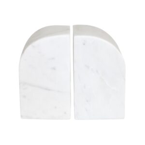 White Marble Bookends Set of 2 by BIDKhome