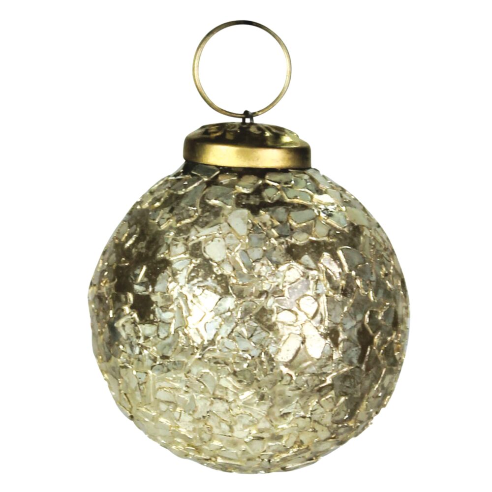 Small Elsa Glass Flake Ornament Set of 4 by HomArt