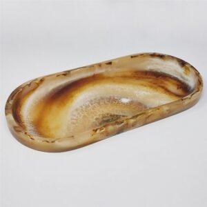 Tortoiseshell Oval Tray by BIDKhome