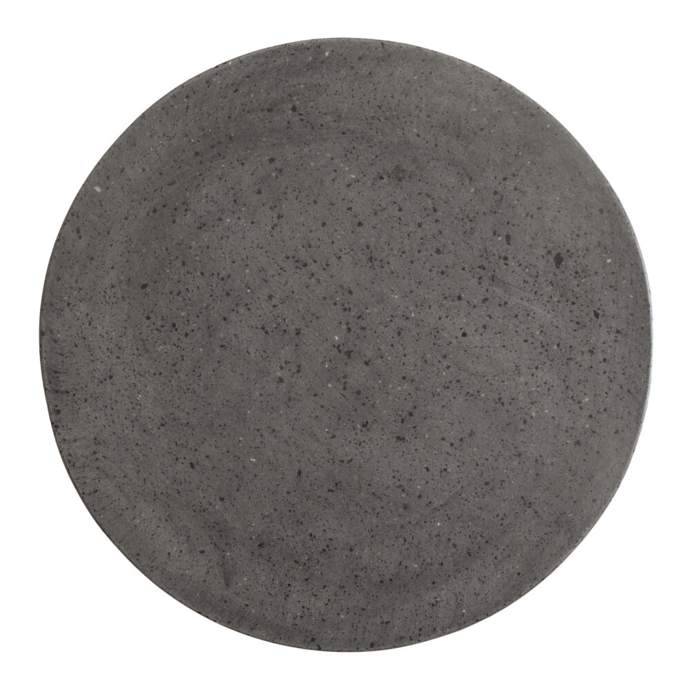 Caemen Teardrop Terrazzo Gray Garden Stool by Emissary - Image 2