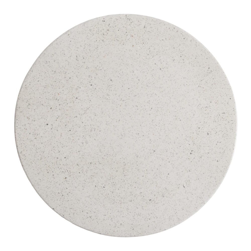 Caemen Teardrop Terrazzo White Garden Stool by Emissary - Image 2