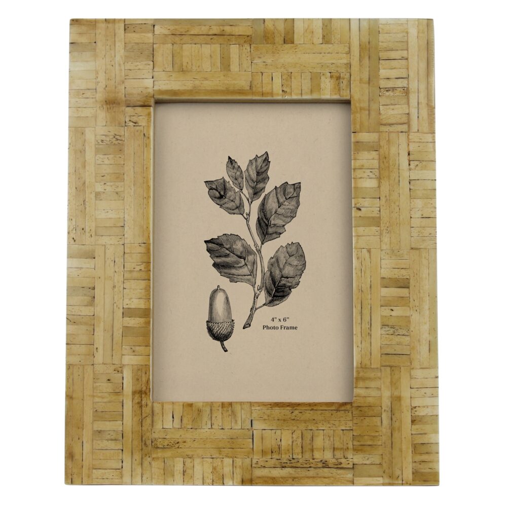 Bone Inlay 4 x 6 Frame by HomArt - Seven Colonial