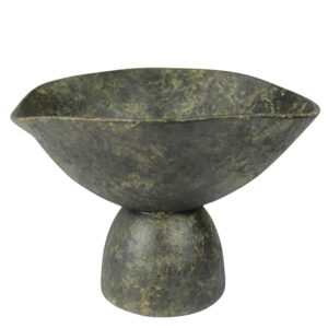 Bastia Organic Bowl with Green Patina by HomArt