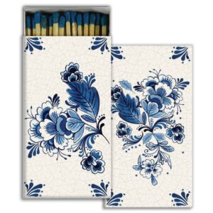 Delft Blue Matches Set of 6 by HomArt