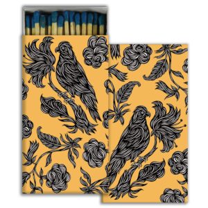 Birds in the Garden Matches Set of 6 by HomArt