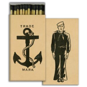 Sailor and Anchor Matches Set of 6 by HomArt
