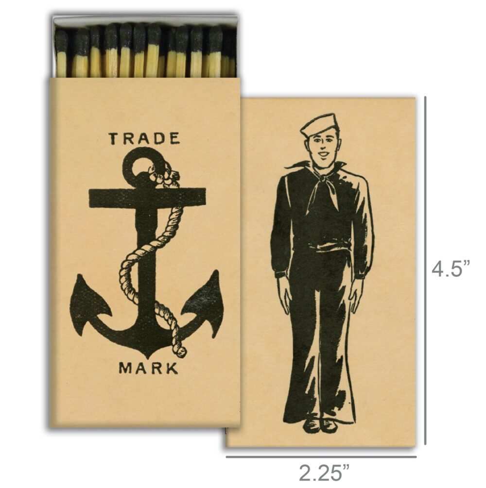 Sailor and Anchor Matches Set of 6 by HomArt - Image 2