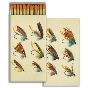 Salmon Flies Matches Set of 6 by HomArt