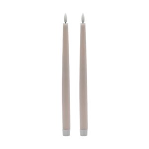 Tall Pink Flameless Taper Candle Set of 2 by BIDKhome