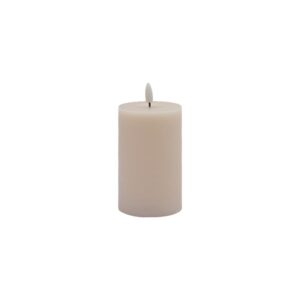 Small Pink Flameless Pillar Candle by BIDKhome