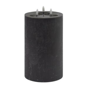 Large Gray 3-Wick Flameless Candle by BIDKhome