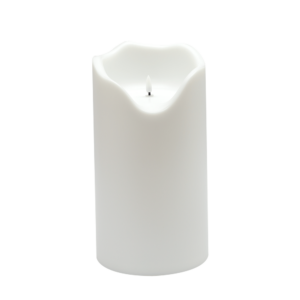 Medium White Flameless Outdoor Candle by BIDKhome