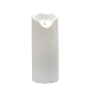 Large White Flameless Outdoor Candle by BIDKhome
