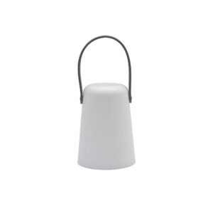 Small Gray Flameless Outdoor Lantern Candle by BIDKhome