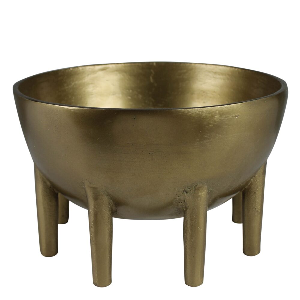 Kraken Brass Bowl with Eight Legs by HomArt