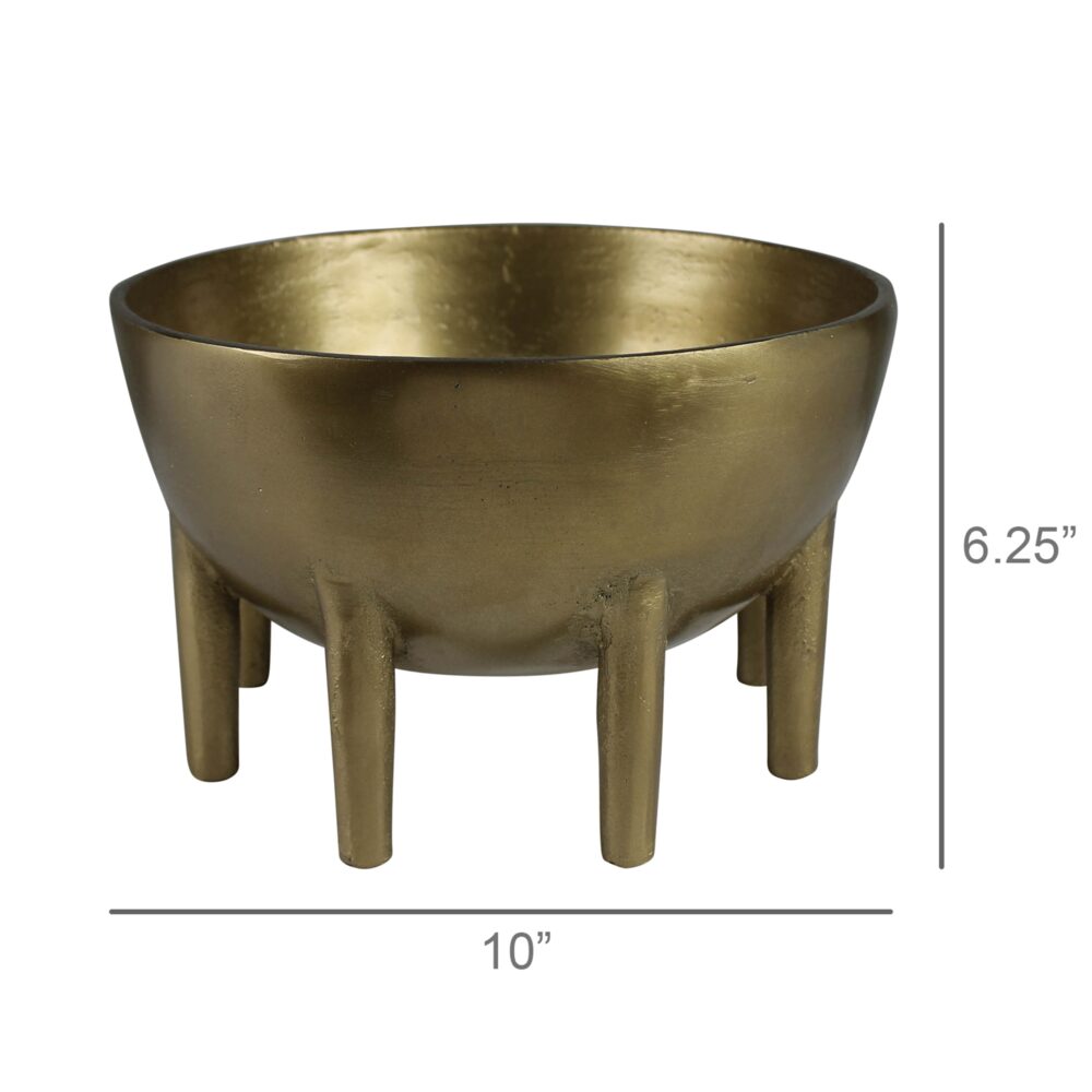 Kraken Brass Bowl with Eight Legs by HomArt - Image 3
