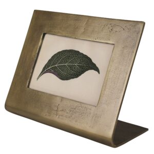 Ridley Horizontal 4 x 6 Brass Picture Frame by HomArt