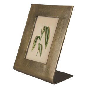 Ridley Vertical 4 x 6 Brass Picture Frame by HomArt