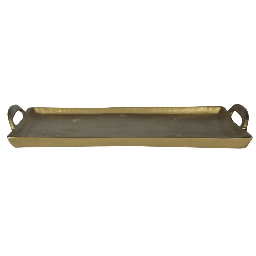 Fitz Large Brass Tray with Handles by HomArt - Image 2