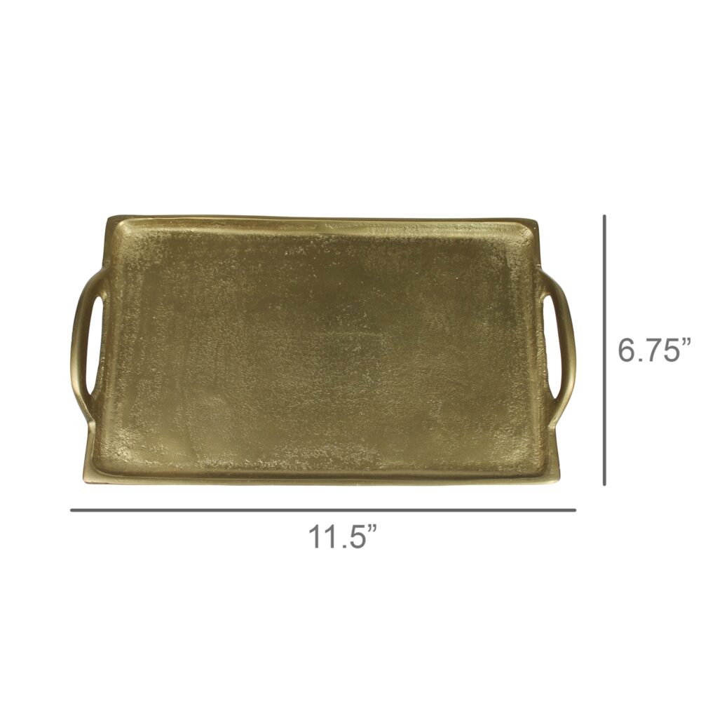 Fitz Large Brass Tray with Handles by HomArt - Image 4