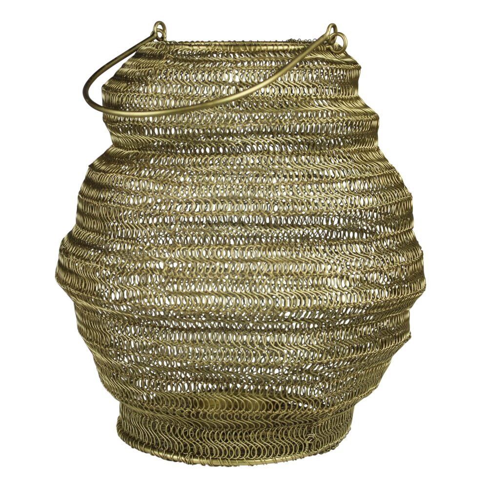 Manza Woven Wire Lantern by HomArt