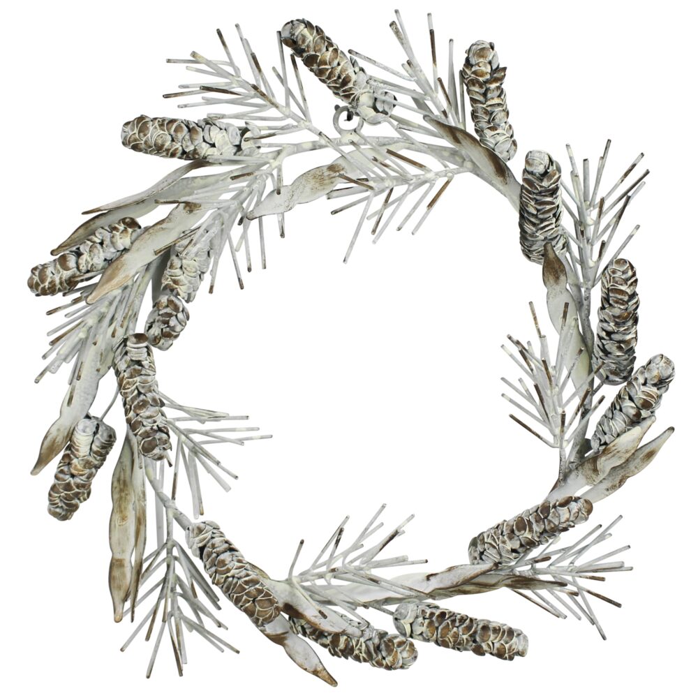 Metal Pinecone Wreath by HomArt