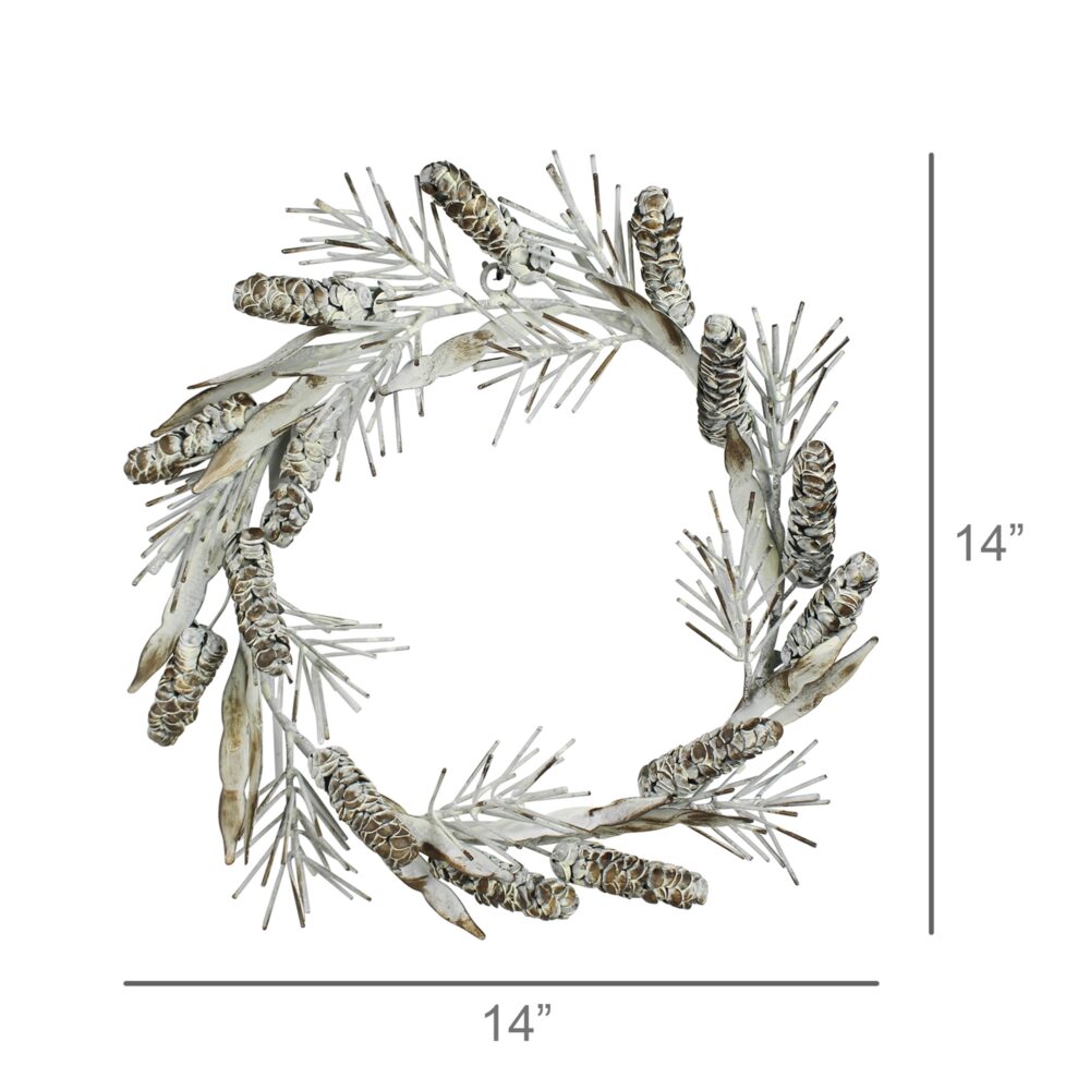 Metal Pinecone Wreath by HomArt - Image 2