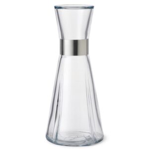 GC Water Carafe Design Erik Bagger Clear H: 10" Ø: 4.5" 30.4 oz by Rosendahl