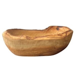 Oval Natural Olive Wood Bowl by BIDKhome