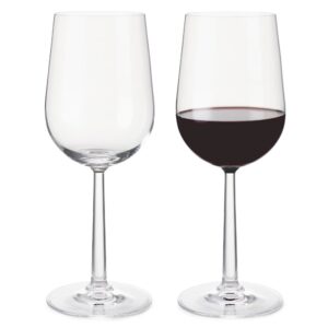 GC Red Wine Glass Design Erik Bagger Clear 2 Pcs H: 9.1" Ø: 3.5" 15.2 oz by Rosendahl
